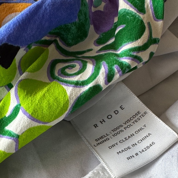 RHODE Milo Midi Dress Wisteria Aura Blossom - Picture 9 of 9